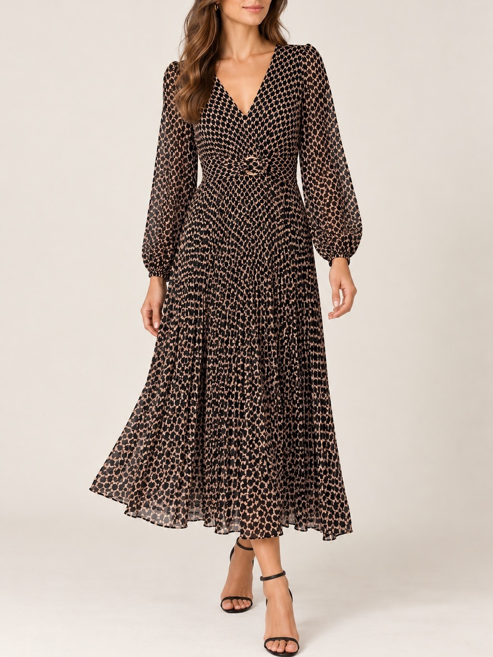 Ever New Geometric Print Ring Front Midi Dress – Size 6 NWOT